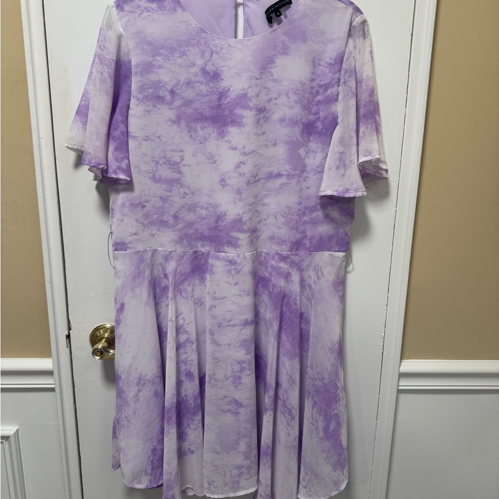 Purple Tie-Dye Dress